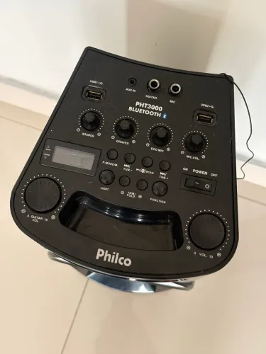 Caixa acústica Philco PHT3000, 100W RMS, com Bluetooth 