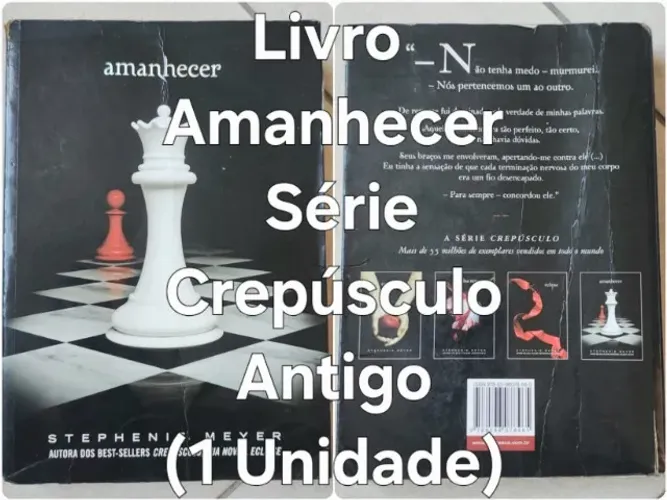 Livro Amanhecer Série Crepúsculo Antigo 