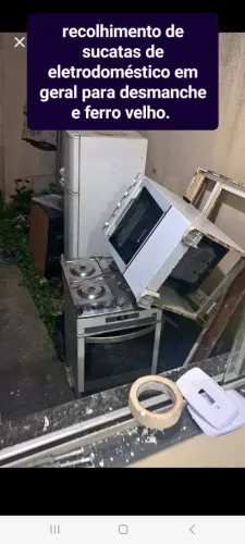 Recolhimento de eletrodoméstico com defeito para ferro velho. 