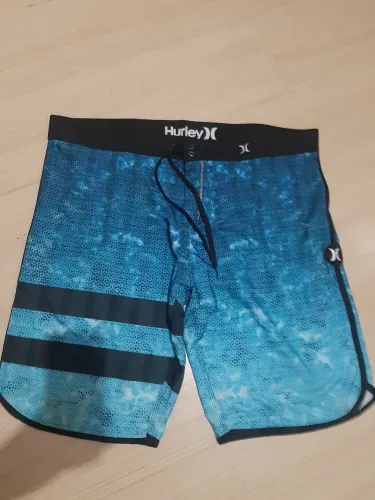 Bermuda Hurley Tam 56 Plus Size Azul Escuro
