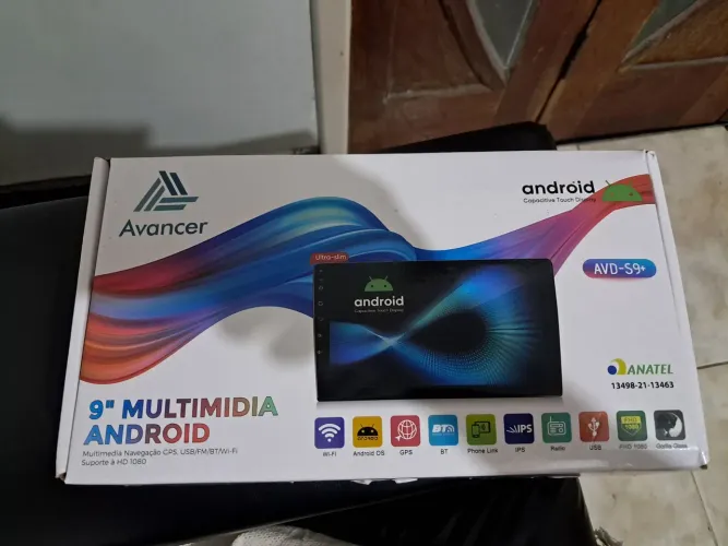 Central Multimídia Android 9" Avancer AVD-S9+ Nova Lacrada