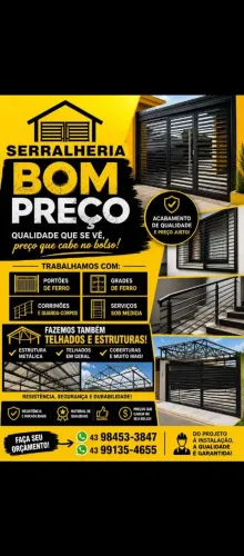 Serralheria bom preço.