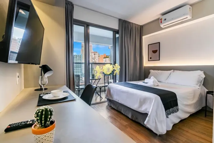 Flat mobiliado à venda na Vila Madalena| 25m² | 1 Dormitório | Próximo à Estação Vila Mada