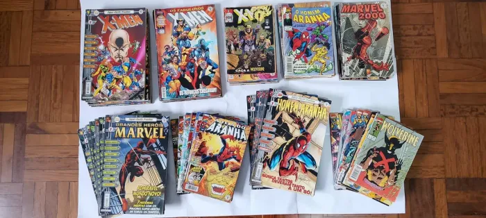Coleção quadrinhos X-Men Homen Aranha Marvel Wolverine