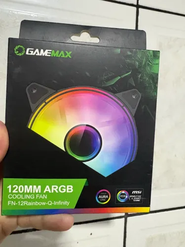 Fan Cooler Gamemax 120mm ARGB Infinity - Na Caixa