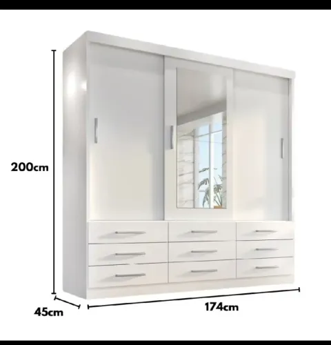 Guarda roupa 9 gavetas