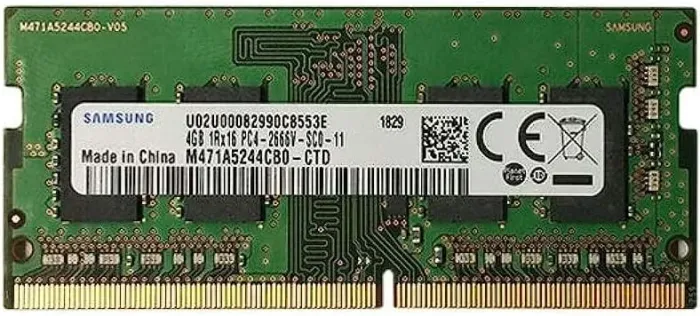 Módulo De Memória RAm SAMSUNG 4 GB DDR4 PC4-21300, 2666 MHZ, 260 PIN SODIMM, 1,2 V, CL 19