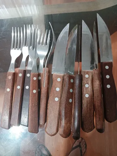 Jogo de talheres para churrasco 