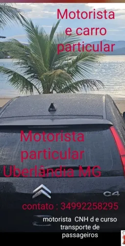 Motorista e carro particular 