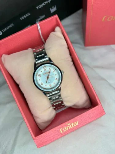 Relógio Condor CO2035NAR/B4K Feminino Analógico Aço Prata Original Novo