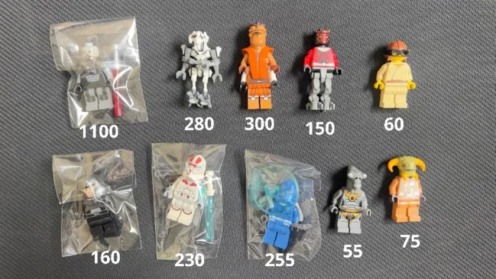 LEGO Star Wars Minifiguras Originais Raras - Darth Malgus, Grievous e outros