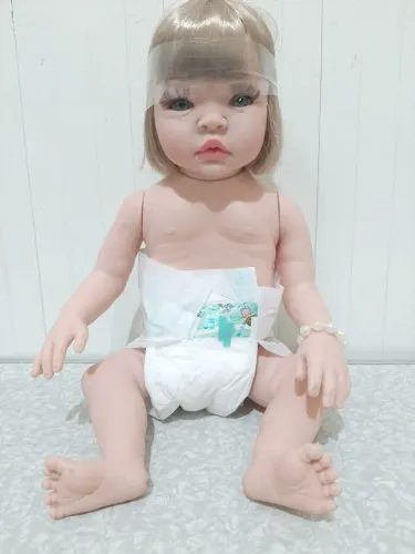 Bebê Reborn Menina Siliconizado K25L Mamãe Reborn - Novo Original
