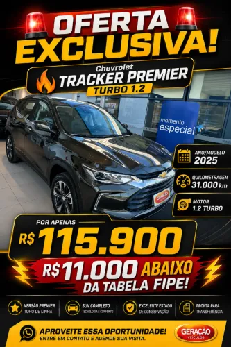 Chevrolet Tracker Premier 1.2 Turbo 12V Flex AUT 2025