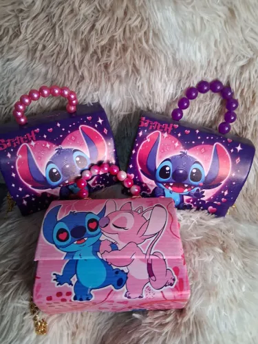 Bolsinha a turma do stitch