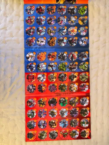 Álbum Completo Marvel Super Heróis vs Vilões Bistek 2026 | Coleção Completa 100 Tazos