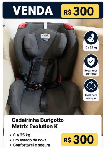 Cadeirinha Burigotto Matrix Evolution K
