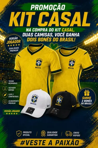 Kit camisa do Brasil 