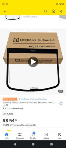 Peças de máquina de lavar (DESCRIÇÃO) VALORES DAS PECAS PRIVADO.