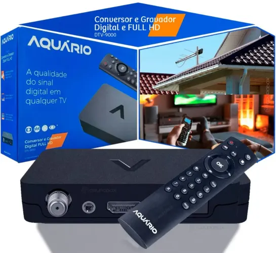 Conversor de TV digital aquário