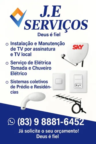 Instalação de antenas e manutenção