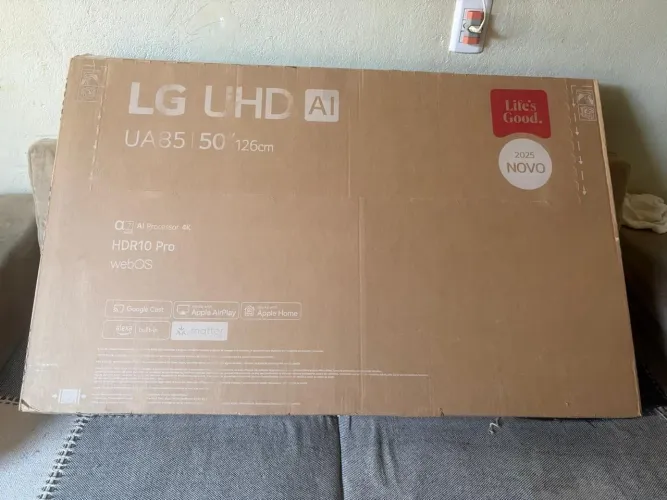 Smart TV LG UHD AI 4K UA85 de 50 polegadas 2026