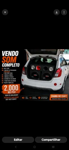 Som automotivo aceito troca por iPhone