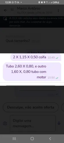 Coifa de inox com motor