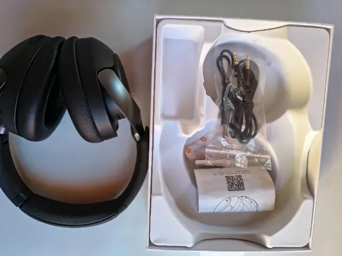 Headset QCY H3 Pro ANC 50dB Bluetooth 5.4 Multiponto 55h Cor Preto