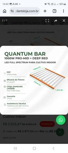LED Cultivo QuantumBarra 1000W LM283b