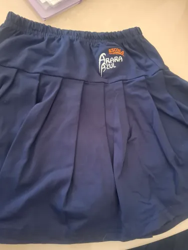 Uniforme Short Saia Arara Azul