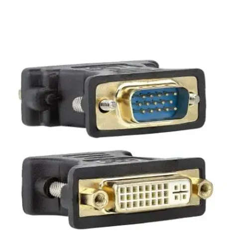 Adaptador Conversor Vga Macho X Dvi Fêmea
