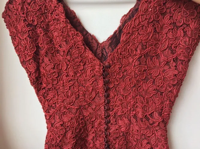 Vestido de Festa Cor Marsala