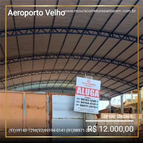 A. Moura Gestor Imobiliário-Aluga um excelente galpão com 600m2 Aeroporto Velho Santarém-P