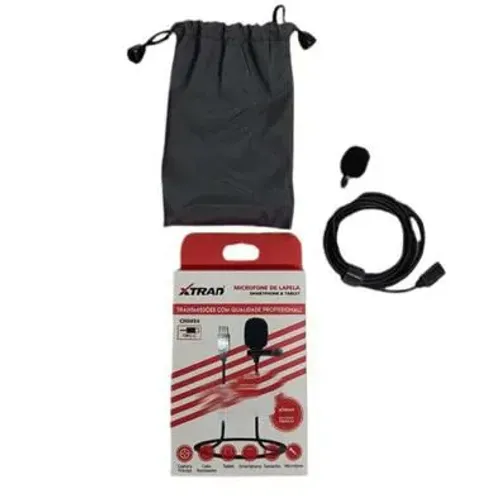 Microfone lapela para celular e tablet tipo C