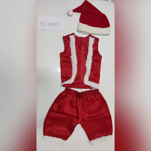 Fantasia Papai Noel infantil 6 anos