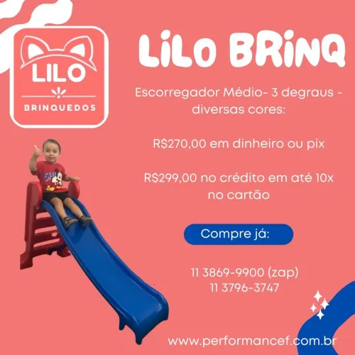 Escorregador de 3 degraus promoção
