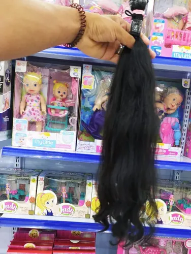 Cabelo Humano 50cm 88g 8,50 Castanho Escuro Liso, Regional