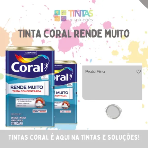 Tinta Coral Prata Fina 
