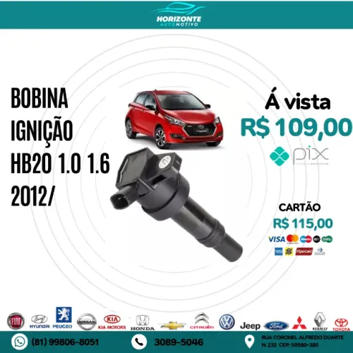 bobina ignição HB20 1.0 1.6 2012/