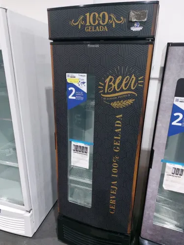 Cervejeira 438 litros com visor de vidro 2 anos de garantia