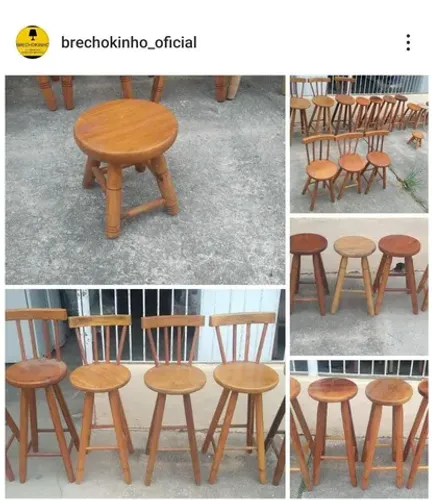 Bancos de madeira direto da fábrica
