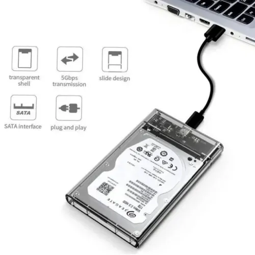 Case para HD ou SSD SATA c/ cabo Tipo C 3.1 incluído (Nova) Não entrego 