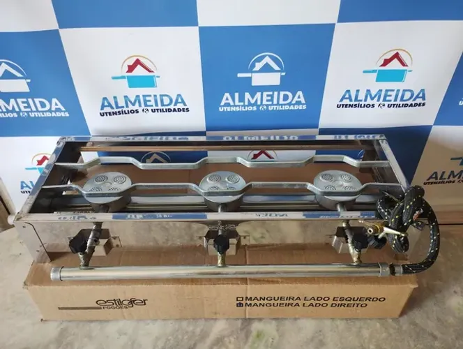 Fogareiro 3 bocas de mesa na Promoção 250 reais avista