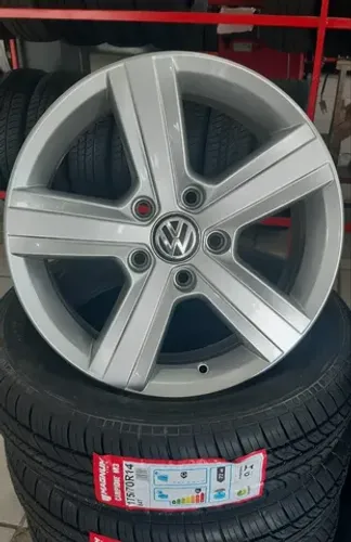 Jogo Rodas Us R16 Aro 16 VW Golf TSI Highline 5x112 OEM Semi Jetta Passat Tiguan
