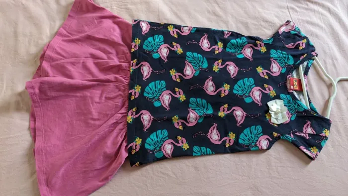 Conjunto de Roupa Infantil Flamingo - Tamanho 4