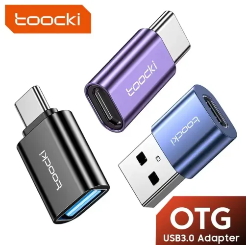 Adaptador OTG USB 3.0 Toocki USB-C pra USB-A ou USB-A pra USB-C