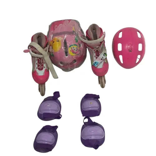 Capacete novo + Kit Patins Infantil Completo usado