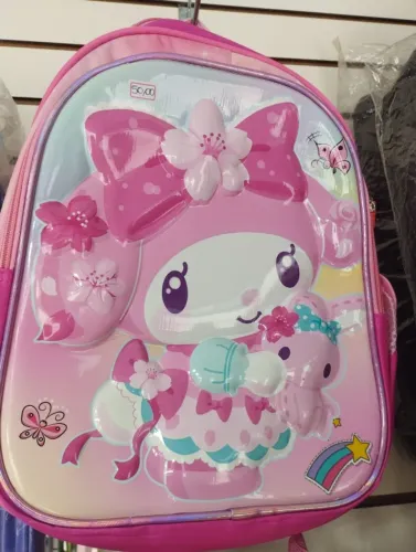 Mochila Infantil Escolar Feminina 3D Relevo - Modelos Estampados em Alto-Relevo