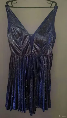 Vestido azul de festa tamanho M