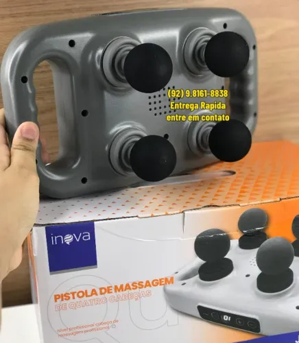 Massageador Profissional Elétrico Muscular Portátil 4 Pontos